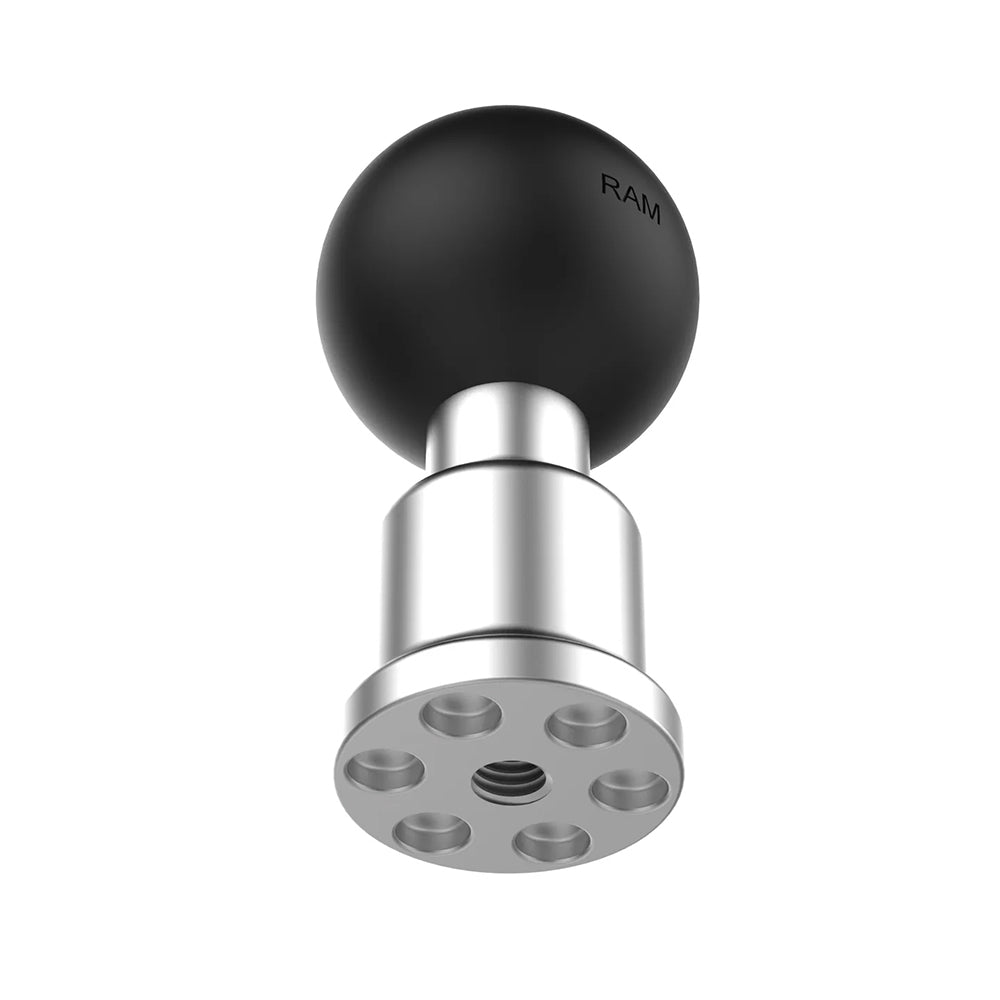 RAM Mount RAM Aluminum Pin - Lock Ball Adapter w/1/4" - 20 Female Thread - C Size [RAM - 463U] - Houseboatparts.com