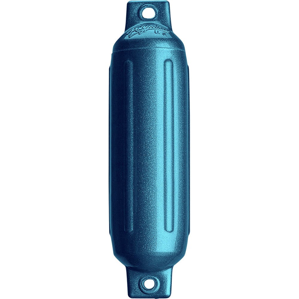 Polyform G - 1 Twin Eye Fender 3.5" x 12.8" - Metallic Blue [G - 1 - METALLIC BLUE] - Houseboatparts.com