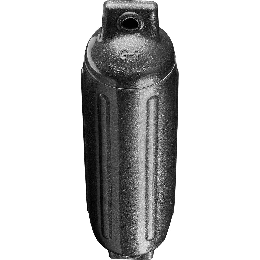 Polyform G - 1 Twin Eye Fender 3.5" x 12.8" - Metallic Graphite [G - 1 - METALLIC GRAPHITE] - Houseboatparts.com