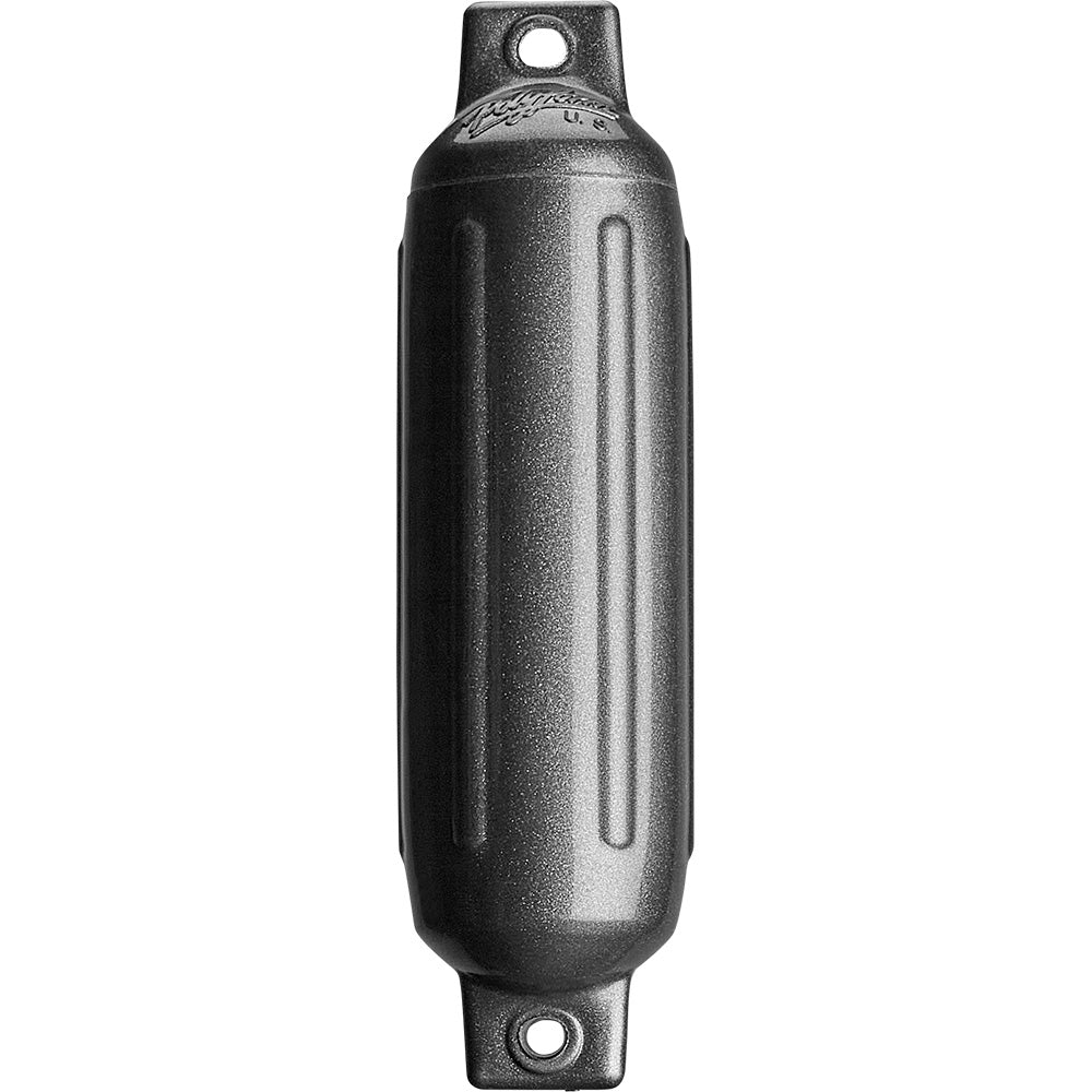 Polyform G - 1 Twin Eye Fender 3.5" x 12.8" - Metallic Graphite [G - 1 - METALLIC GRAPHITE] - Houseboatparts.com