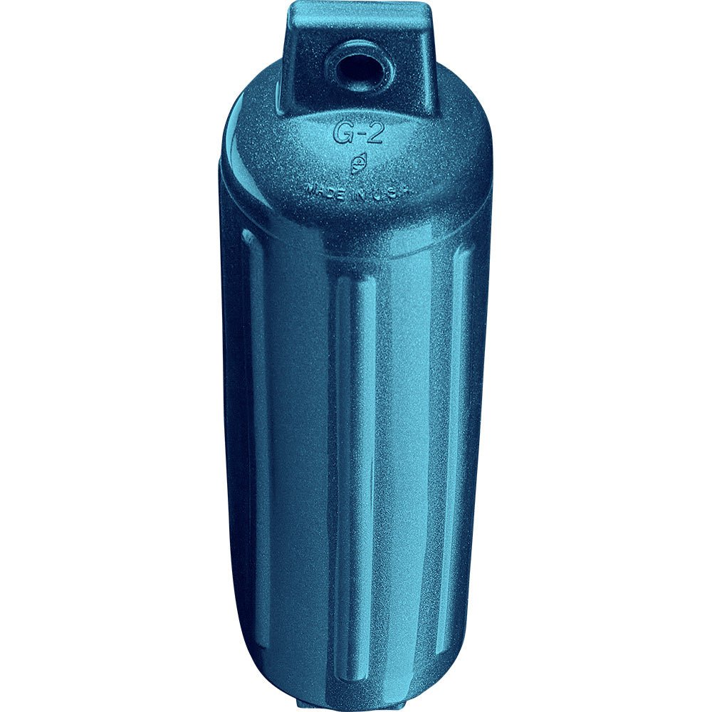 Polyform G - 1 Twin Eye Fender 3.5" x 12.8" - Metallic Blue [G - 2 - METALLIC BLUE] - Houseboatparts.com