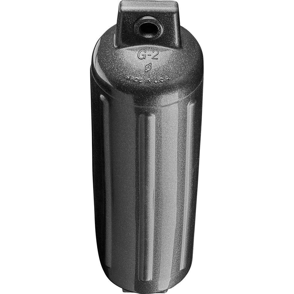 Polyform G - 2 Twin Eye Fender 4.5" x 15.5" - Metallic Graphite [G - 2 - METALLIC GRAPHITE] - Houseboatparts.com
