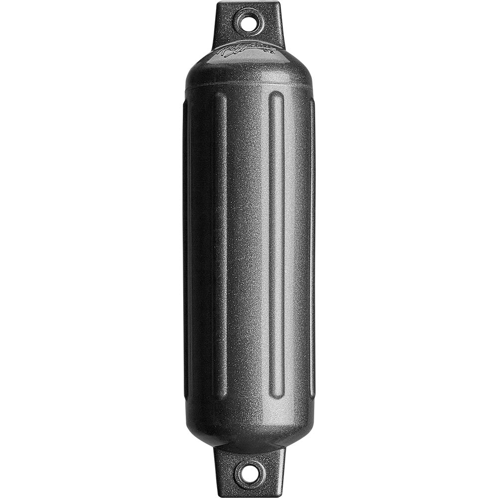 Polyform G - 2 Twin Eye Fender 4.5" x 15.5" - Metallic Graphite [G - 2 - METALLIC GRAPHITE] - Houseboatparts.com