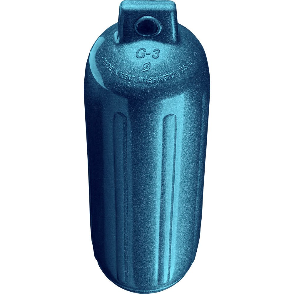 Polyform G - 3 Twin Eye Fender 5.5" x 19" - Metallic Blue [G - 3 - METALLIC BLUE] - Houseboatparts.com