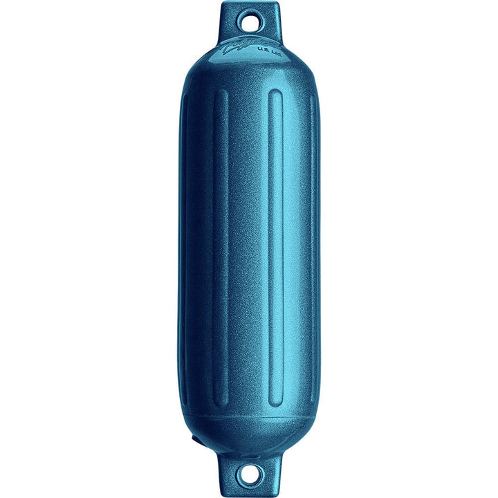 Polyform G - 3 Twin Eye Fender 5.5" x 19" - Metallic Blue [G - 3 - METALLIC BLUE] - Houseboatparts.com