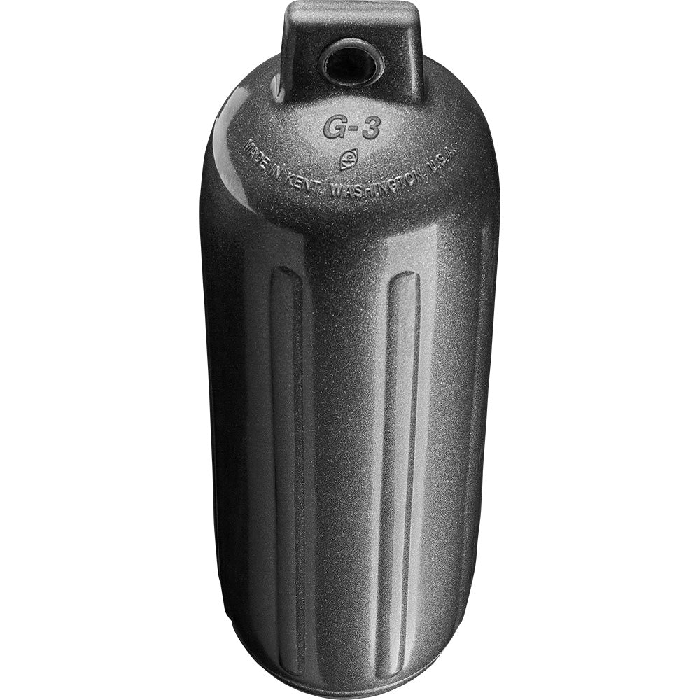 Polyform G - 3 Twin Eye Fender 5.5" x 19" - Metallic Graphite [G - 3 - METALLIC GRAPHITE] - Houseboatparts.com