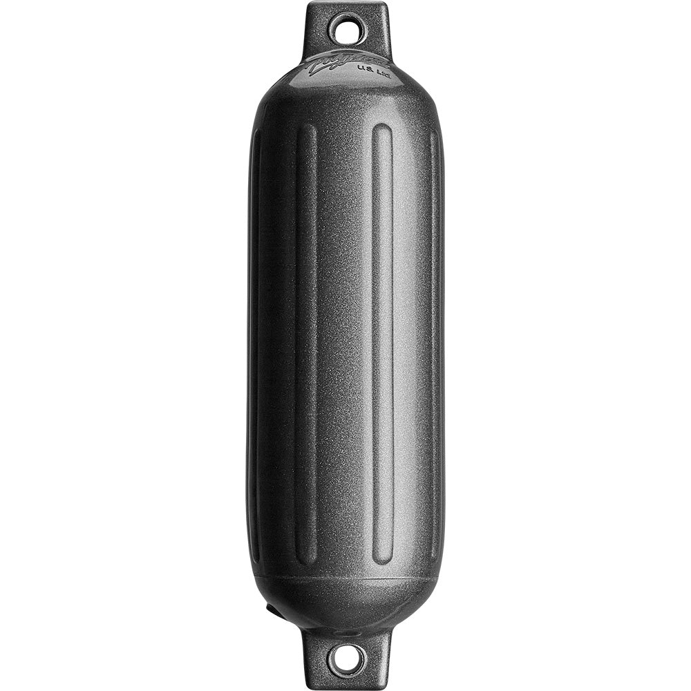 Polyform G - 3 Twin Eye Fender 5.5" x 19" - Metallic Graphite [G - 3 - METALLIC GRAPHITE] - Houseboatparts.com