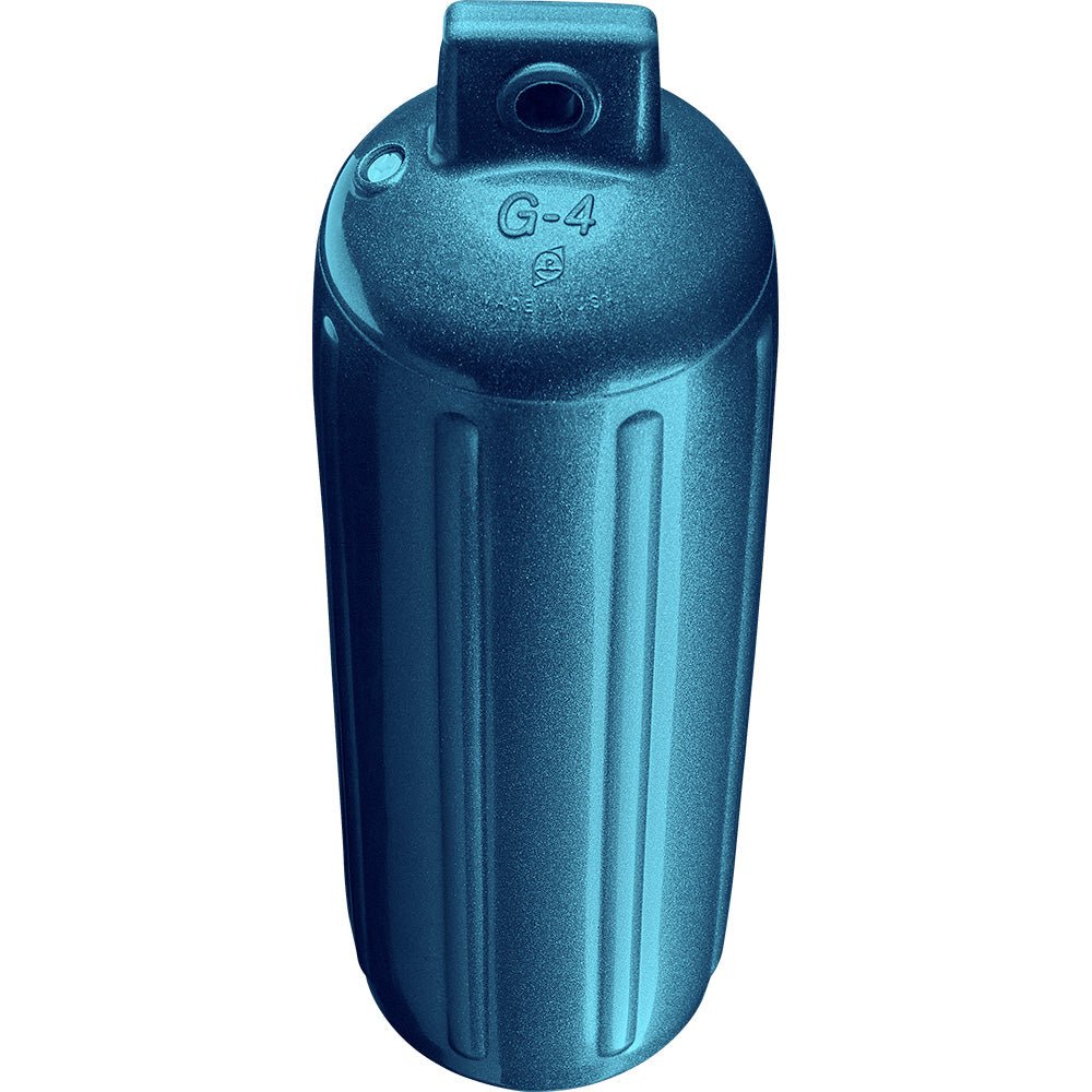 Polyform G - 4 Twin Eye Fender 6.5" x 22" - Metallic Blue [G - 4 - METALLIC BLUE] - Houseboatparts.com