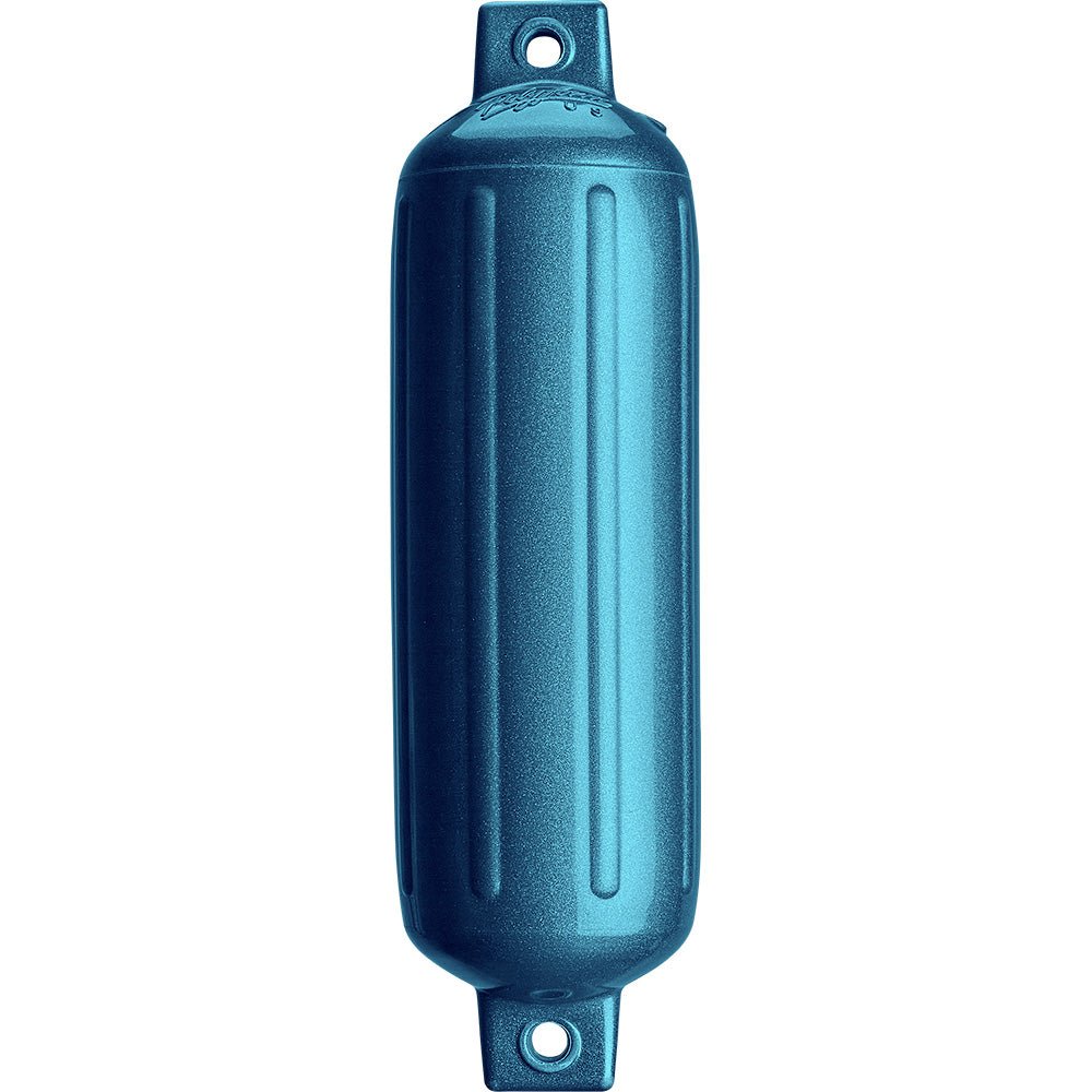Polyform G - 4 Twin Eye Fender 6.5" x 22" - Metallic Blue [G - 4 - METALLIC BLUE] - Houseboatparts.com