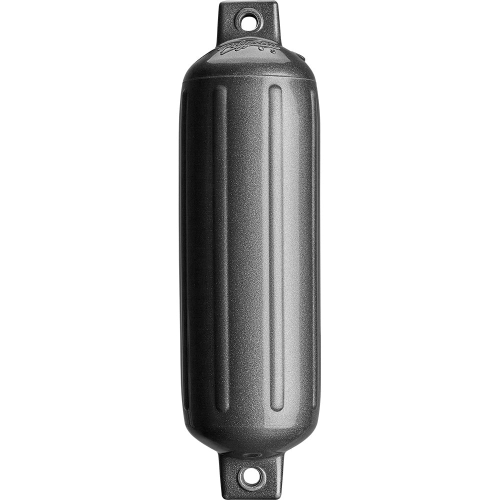 Polyform G - 4 Twin Eye Fender 6.5" x 22" - Metallic Graphite [G - 4 - METALLIC GRAPHITE] - Houseboatparts.com