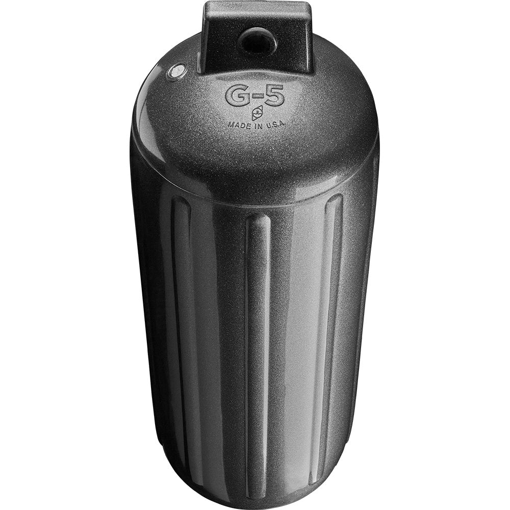 Polyform G - 5 Twin Eye Fender 8.8" x 26.8" - Metallic Graphite [G - 5 - METALLIC GRAPHITE] - Houseboatparts.com