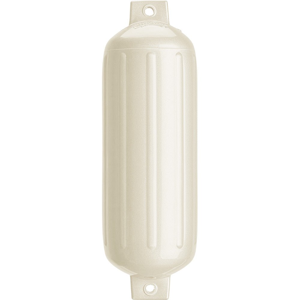Polyform G - 5 Twin Eye Fender 8.8" x 26.8" - Metallic White [G - 5 - METALLIC WHITE] - Houseboatparts.com