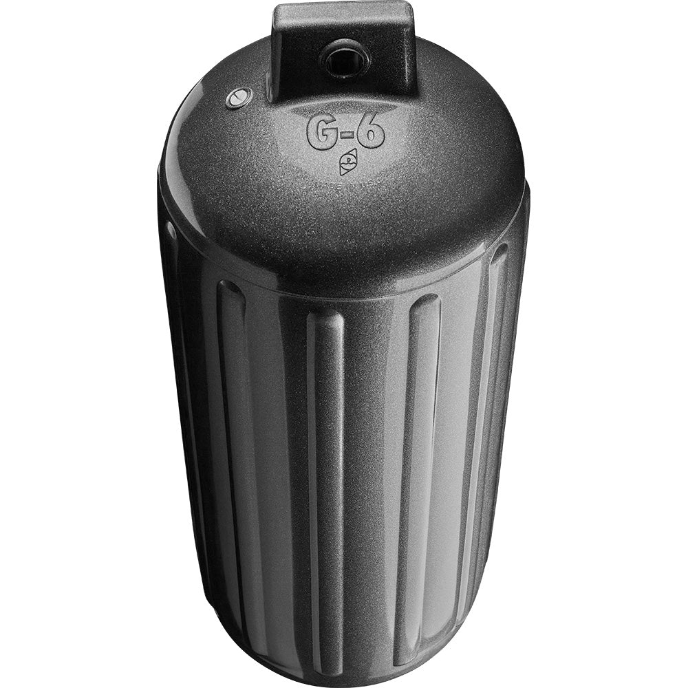 Polyform G - 6 Twin Eye Fender 11" x 30" - Metallic Graphite [G - 6 - METALLIC GRAPHITE] - Houseboatparts.com