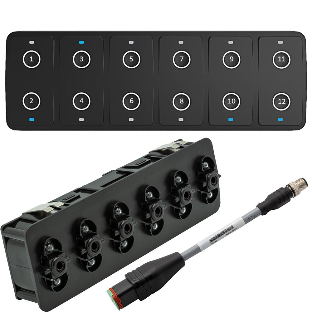 Maretron CKM12 Keypad w/CKM to NMEA 2000 Adapter Cable - 0.2M (Horizontal Orientation) [A3802 - 2] - Houseboatparts.com