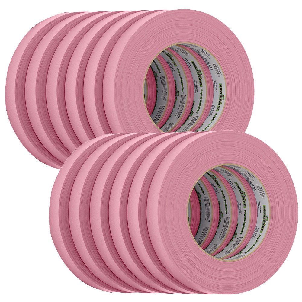 FrogTape CP 325 Medium - High Adhesion Masking Tape - 18MM x 55M x 12 - Pack - Pink - Rated f/325F [106025] - Houseboatparts.com