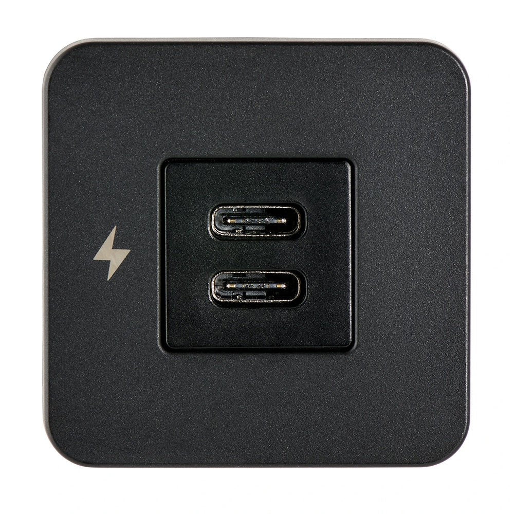 Scanstrut TILE USB - C Interior Charging Socket - 12/24V - Black Bezel [SC - TILE - 20] - Houseboatparts.com