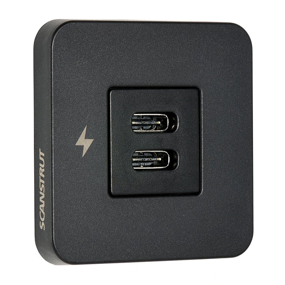 Scanstrut TILE USB - C Interior Charging Socket - 12/24V - Black Bezel [SC - TILE - 20] - Houseboatparts.com