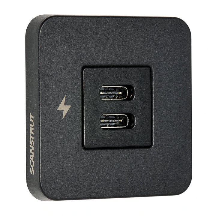 Scanstrut TILE USB - C Interior Charging Socket - 12/24V - Black Bezel [SC - TILE - 20] - Houseboatparts.com