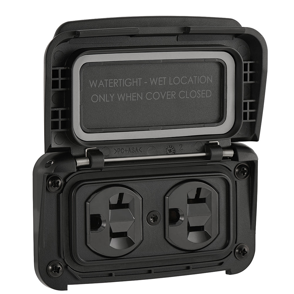 Scanstrut Ventura Series Dual AC Outlet - 125V - 20A [SC - V - P1] - Houseboatparts.com