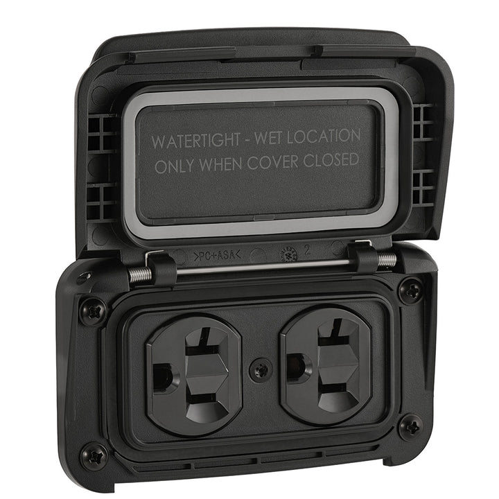 Scanstrut Ventura Series Dual AC Outlet - 125V - 20A [SC - V - P1] - Houseboatparts.com