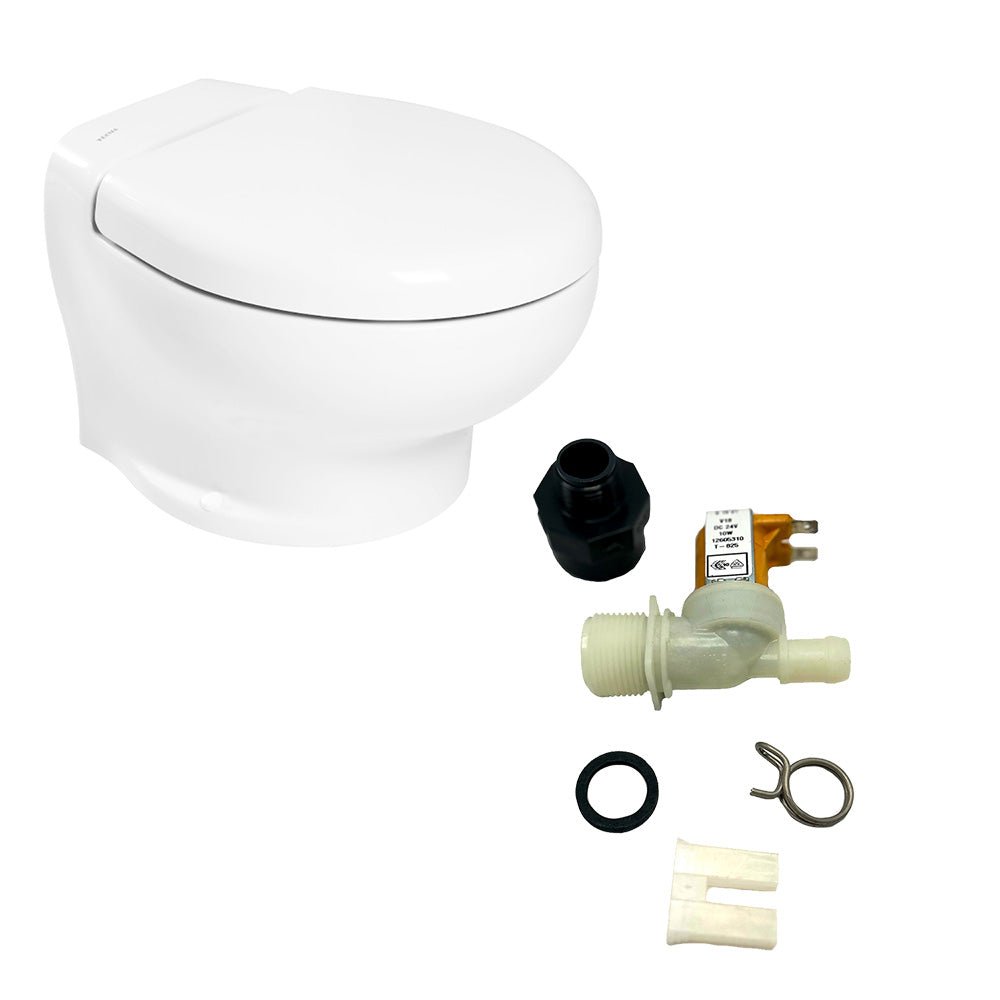 Thetford Nano Touch Compact Toilet Freshwater Kit - 24V [T - NAN024PW/TSFT/NA - FWKIT] - Houseboatparts.com