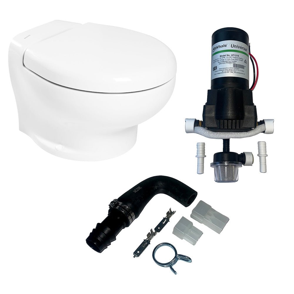 Thetford Nano Eco Compact Toilet Raw Water Kit w/Inlet Pump - 12V [T - NAN012PW/TSFT/NA - RWKIT] - Houseboatparts.com