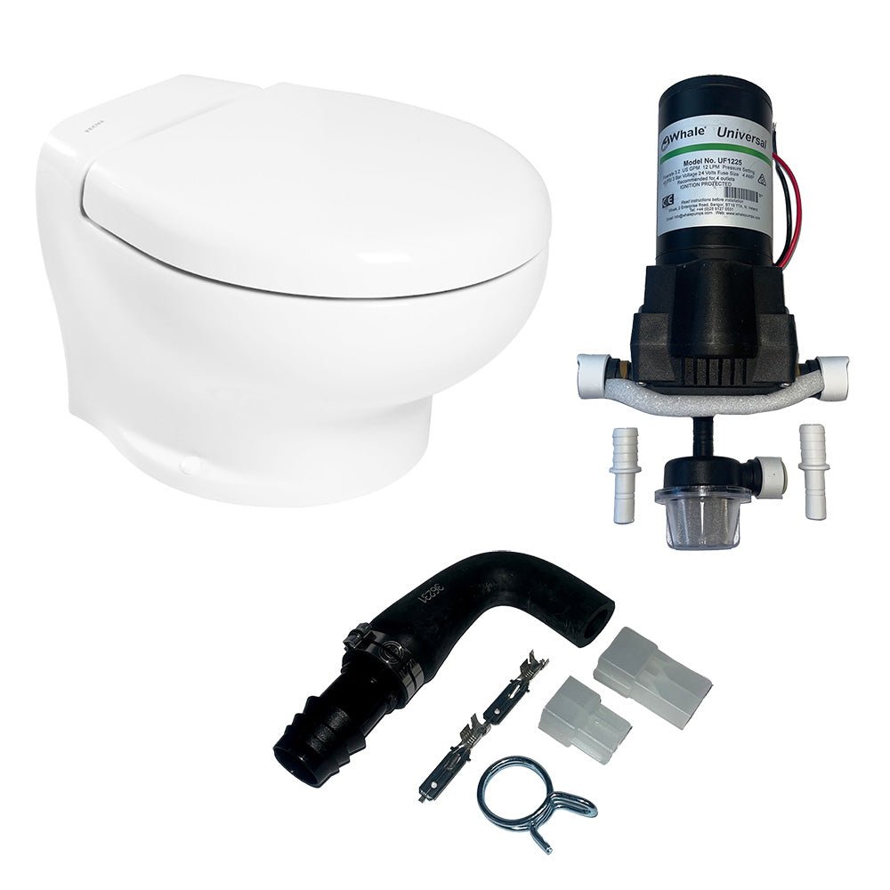 Thetford Nano Eco Compact Toilet Raw Water Kit w/Inlet Pump - 24V [T - NAN024PW/TSFT/NA - RWKIT] - Houseboatparts.com