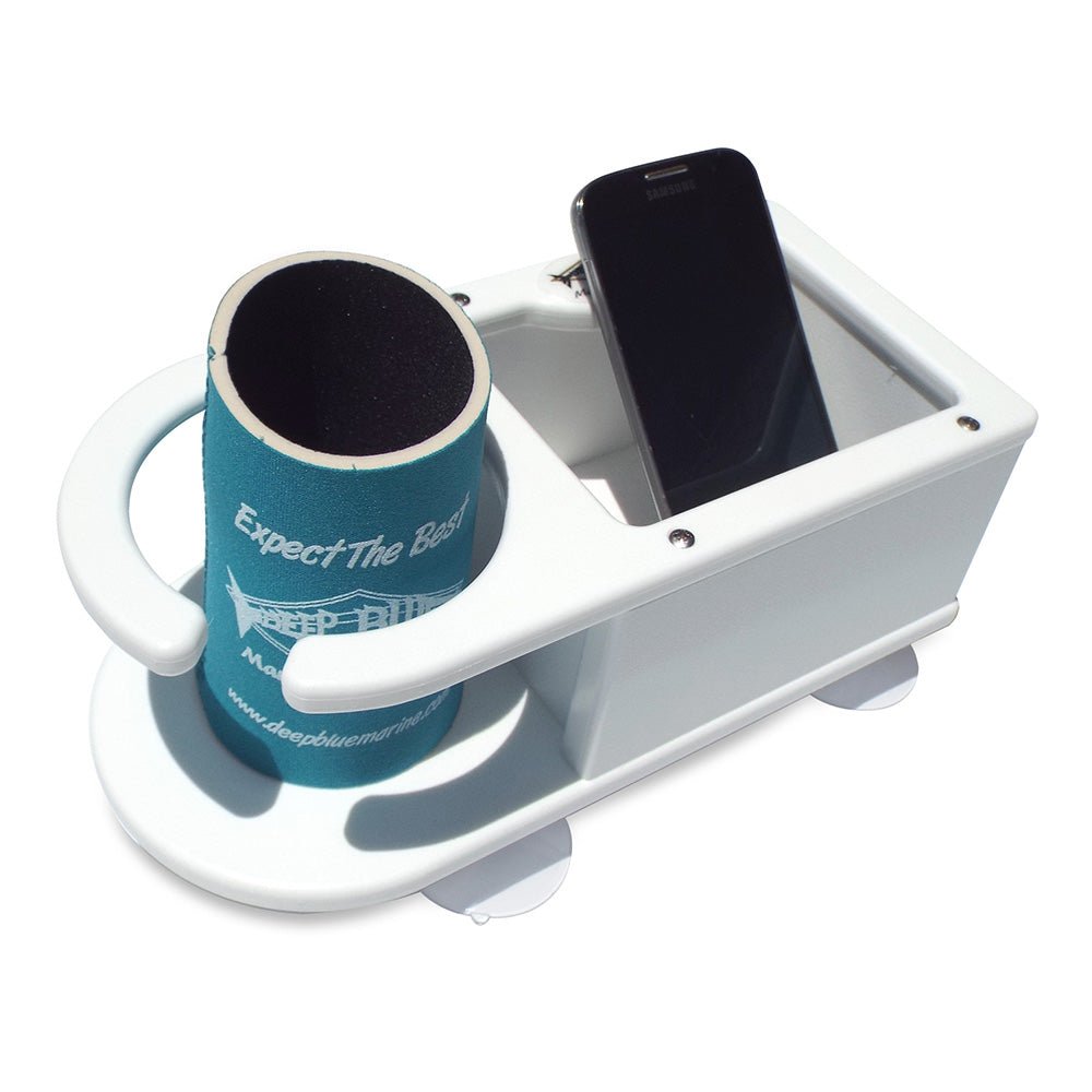 Deep Blue Marine MB - 1 Single Cup Holder w/Storage [MB - 1] - Houseboatparts.com