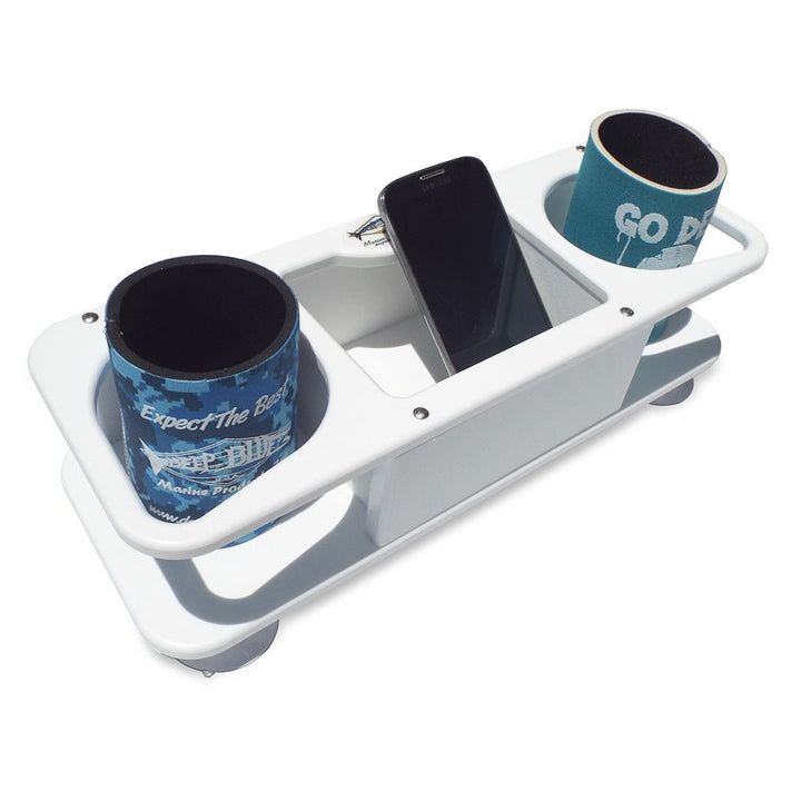 Deep Blue Marine MB - 2 Double Cup Holder w/Suction Cups [MB - 2] - Houseboatparts.com