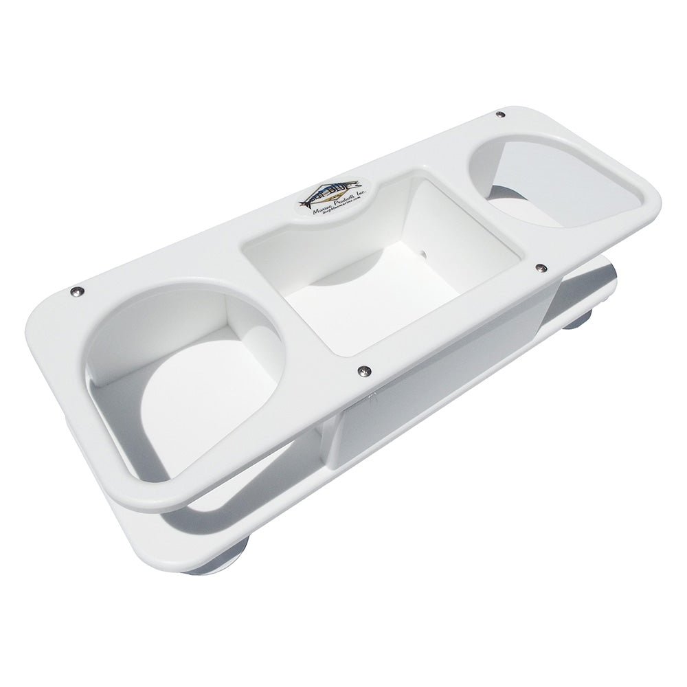 Deep Blue Marine MB - 2 Double Cup Holder w/Suction Cups [MB - 2] - Houseboatparts.com