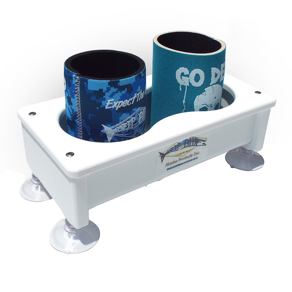 Deep Blue Marine Double Cup Holder/Storage Box [DH - 2] - Houseboatparts.com