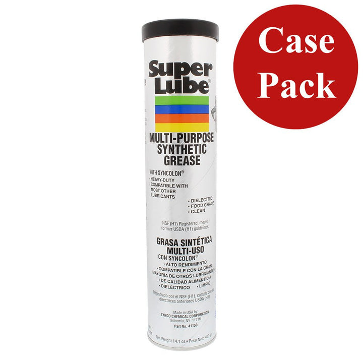 Super Lube Multi - Purpose Synthetic Grease w/Syncolon - 14.1oz Cartridge *Case of 12 [41150 - CASE] - Houseboatparts.com