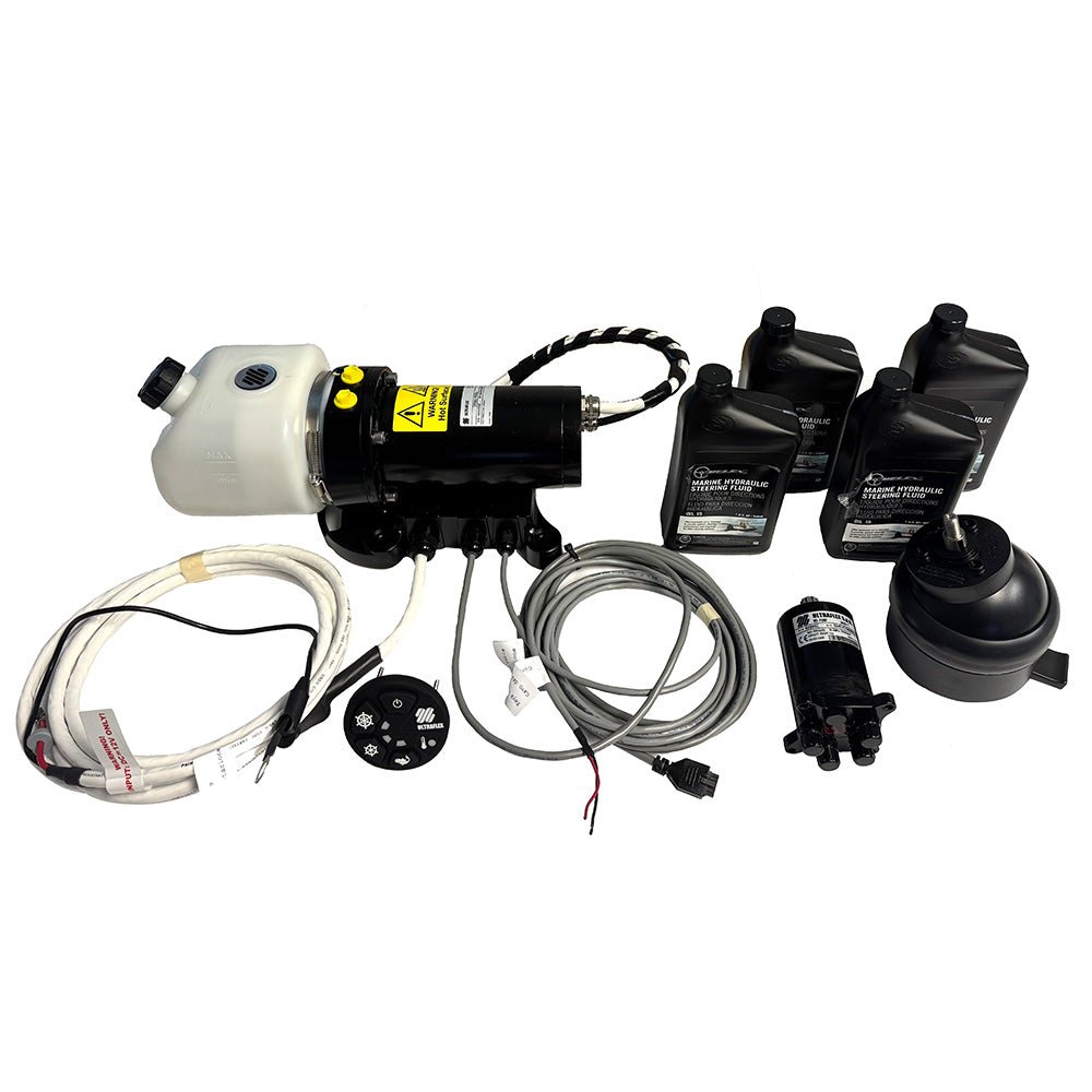 Uflex MasterDrive Steering System - Single Station Retrofit Kit - MasterDrive 40cc Tilt Mount Helm UPMD Power Unit (No Cylinders Included) [MD40T] - Houseboatparts.com