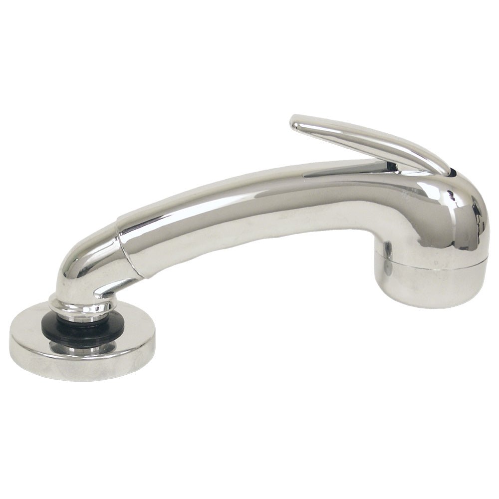 Scandvik Chrome Euro Sprayer w/6' Black Nylon Hose [14041] - Houseboatparts.com
