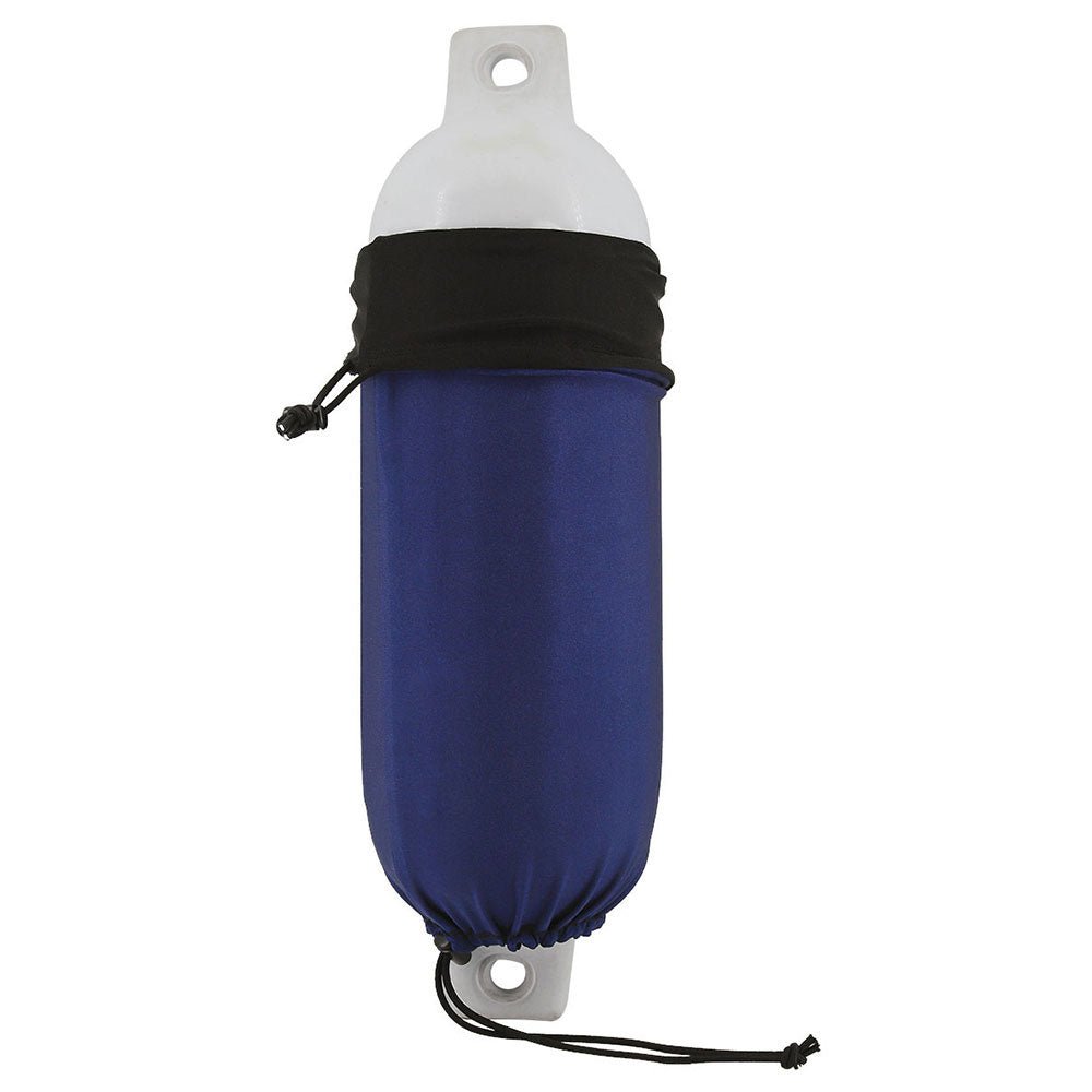 Dock Edge Reversible Fender Cover - Black/Blue - Large [DE965069F] - Houseboatparts.com