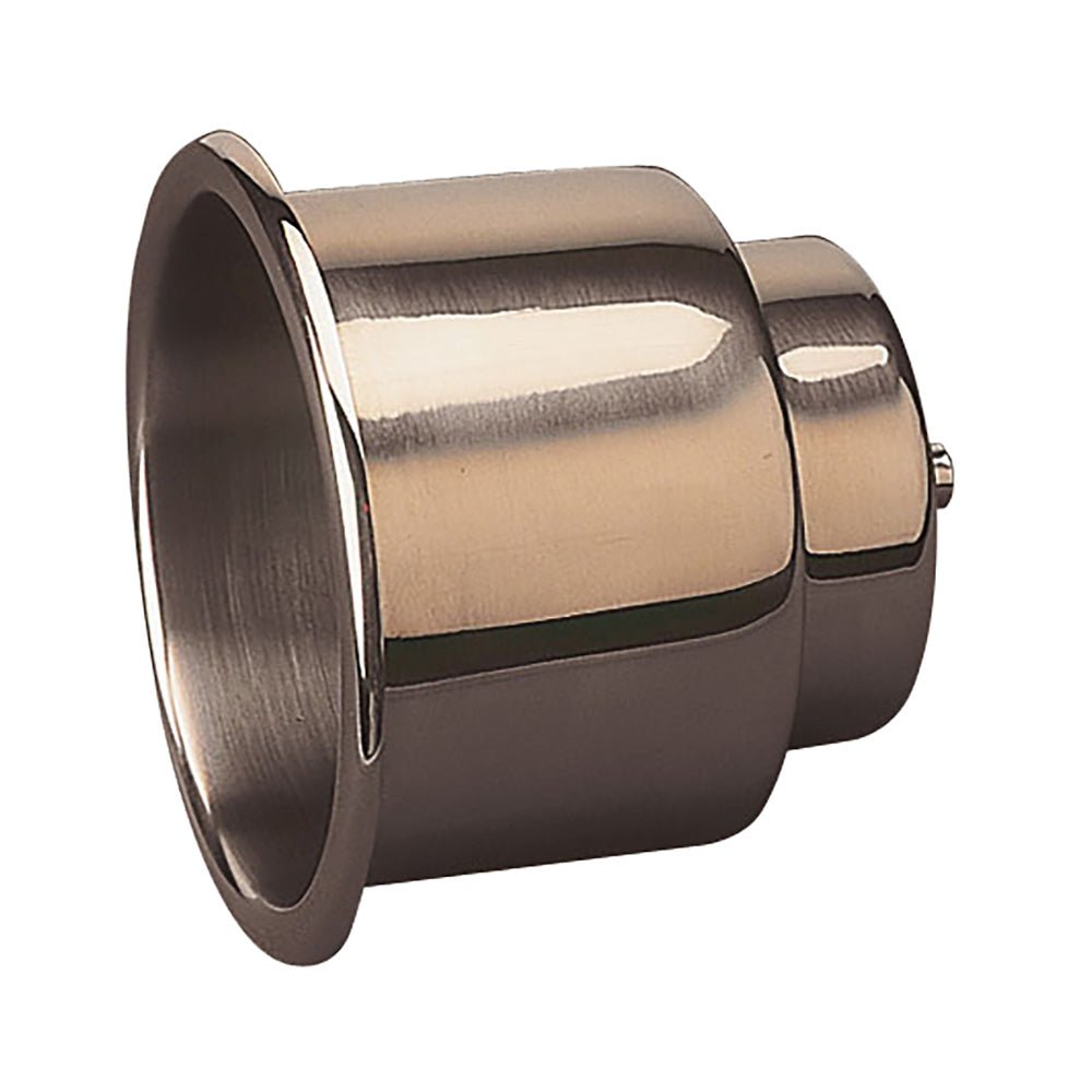 Sea - Dog Flush Mount Combo Drink Holder w/Drain Fitting - Stamped 304 Stainless Steel [588065] - Houseboatparts.com