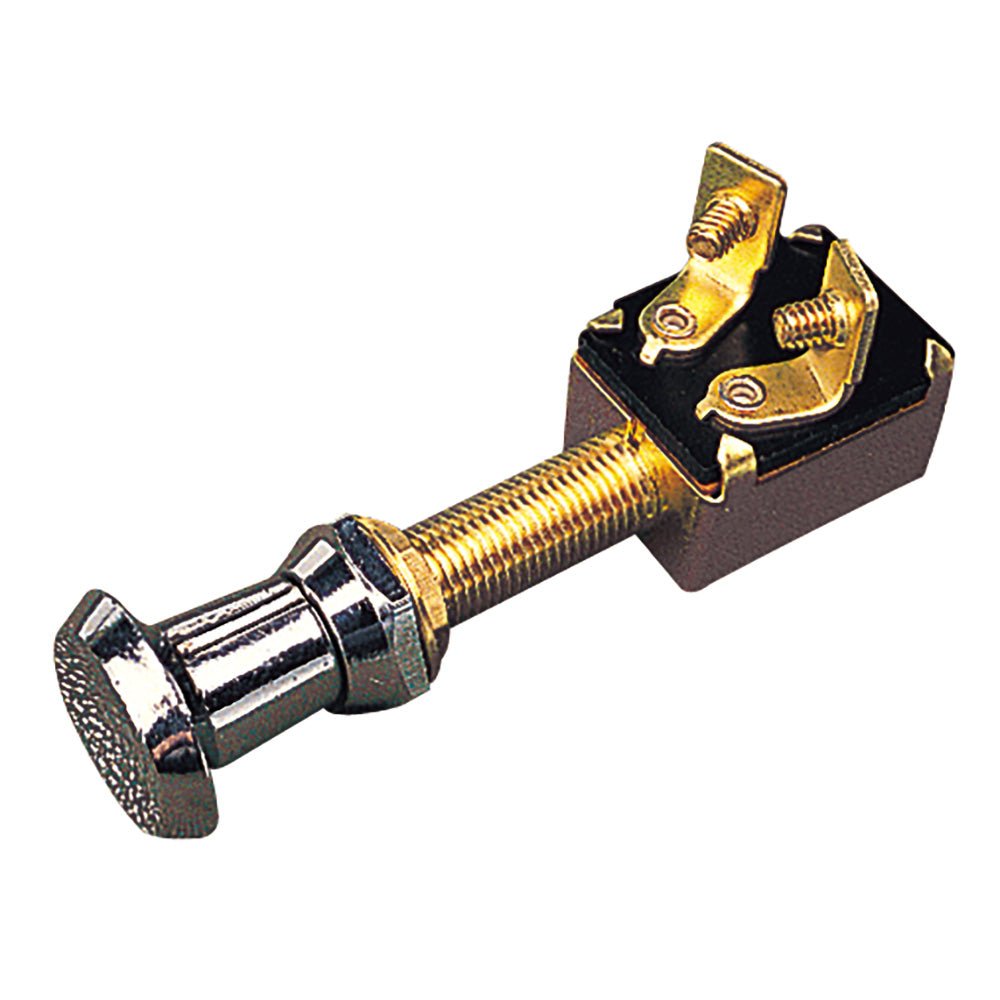 Sea - Dog Two - Position On - Off Push - Pull Switch - Stamped Brass [420390 - 1] - Houseboatparts.com