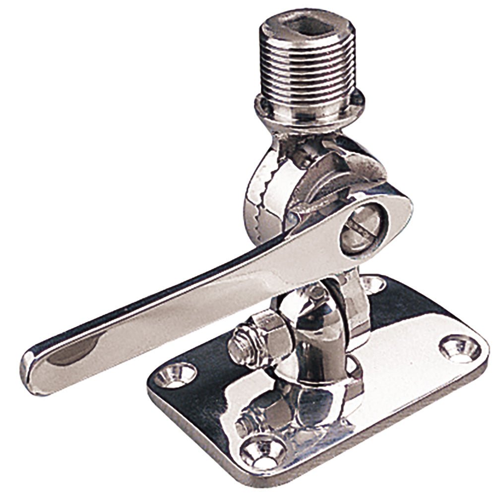 Sea - Dog Adjustable Antenna Base - Deck Mount - Investment Cast 316 Stainless Steel [329230 - 1] - Houseboatparts.com