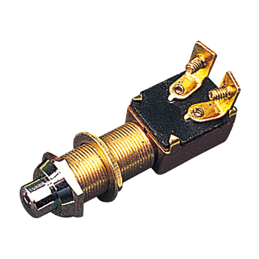 Sea - Dog Momentary Push Button Switch - Stamped Brass [420420 - 1] - Houseboatparts.com