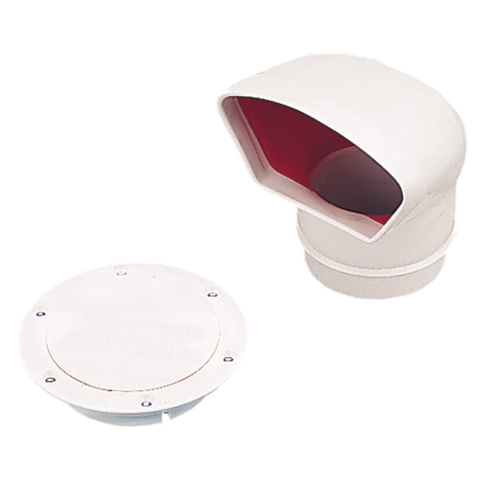 Sea - Dog Low Profile Cowl Vent/Snap - On Deck Plate - Dip Molded PVC [727130 - 3] - Houseboatparts.com