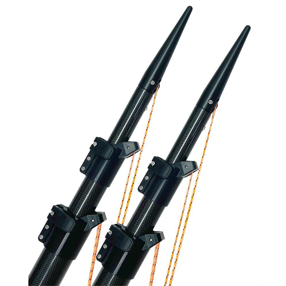 Lee's Ultima 20' Carbon Fiber Telescoping Outriggers Internally Rigged Self - Stowing Adj. Rigging [ULT3920] - Houseboatparts.com