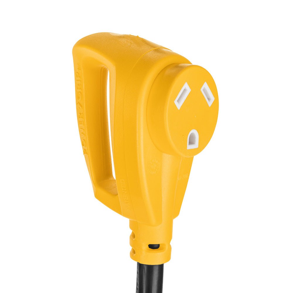 Camco Power Grip 18" Dogbone Adapter - 50 Amp Male/30 Amp Female [55173] - Houseboatparts.com