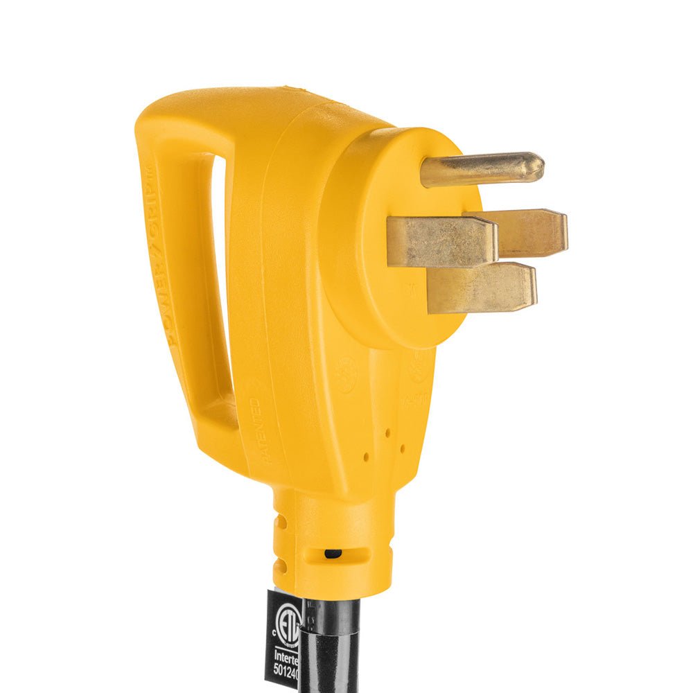 Camco Power Grip 18" Dogbone Adapter - 50 Amp Male/30 Amp Female [55173] - Houseboatparts.com