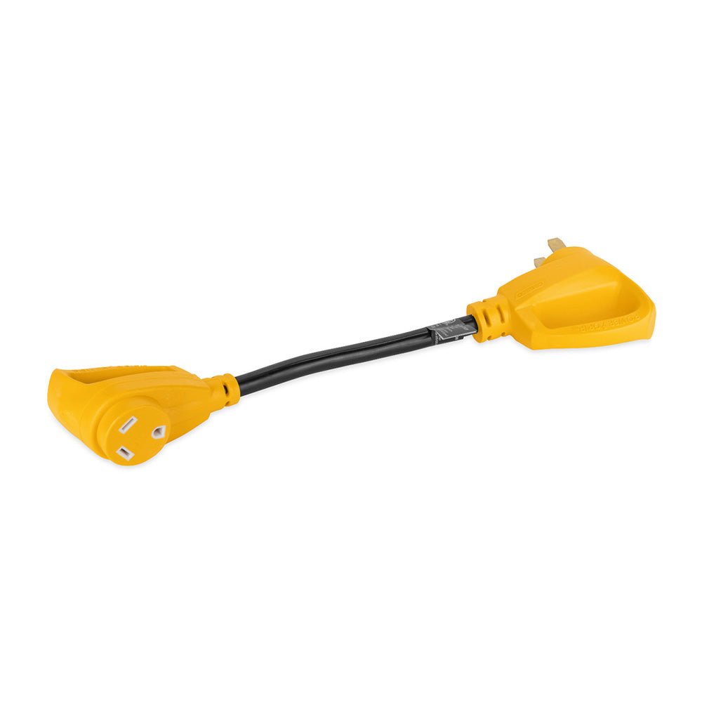 Camco Power Grip 18" Dogbone Adapter - 50 Amp Male/30 Amp Female [55173] - Houseboatparts.com