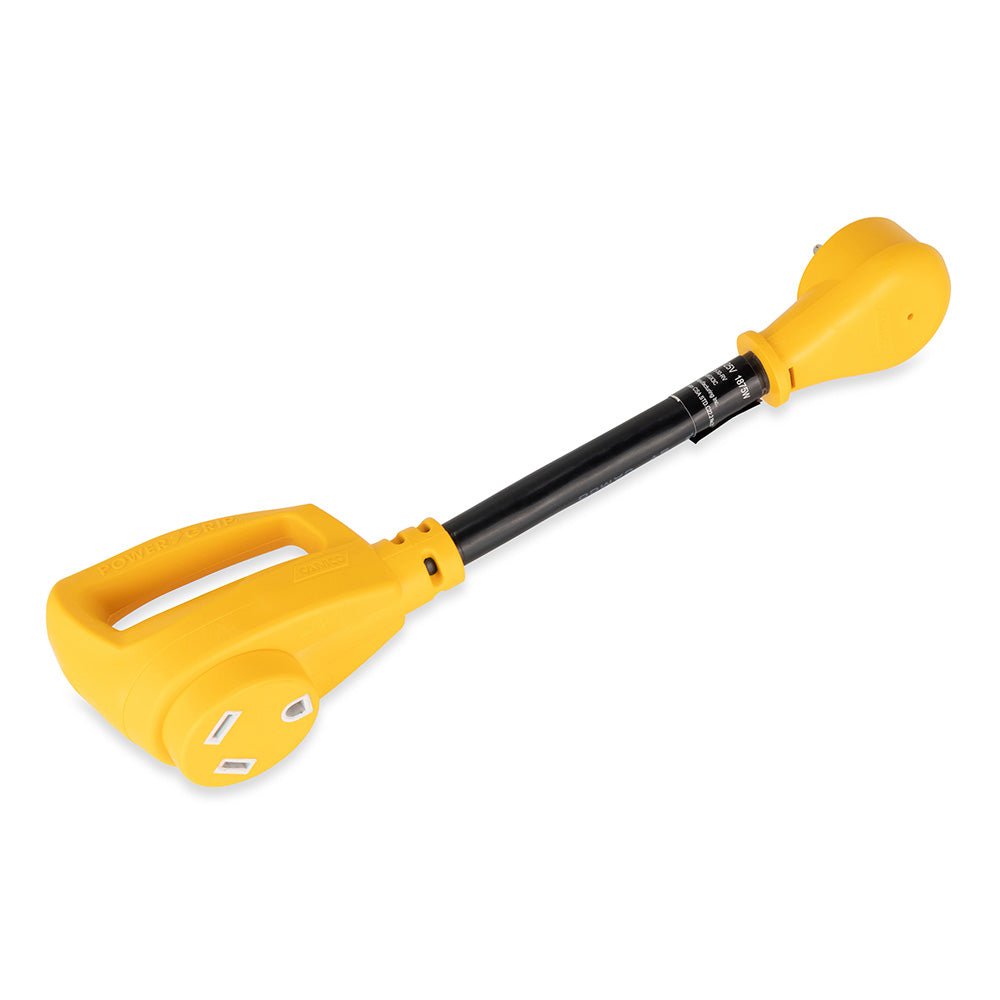 Camco Power Grip Dogbone 15 Amp Male / 30 Amp Female Adapter - 12" [55165] - Houseboatparts.com