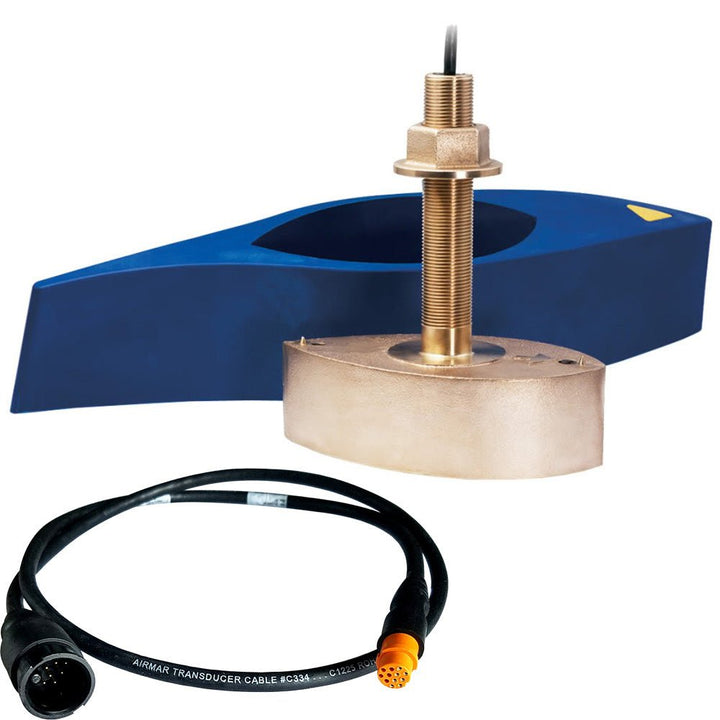 Airmar B275LH - W Bronze Chirp Thru - Hull f/Garmin w/12 - Pin Connector [B275C - LHW - 12G] - Houseboatparts.com