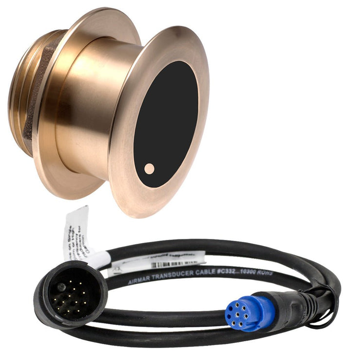 Airmar B175L Bronze 20 Degree Thru - Hull 1kW f/Garmin w/8 - Pin Connector [B175C - 20 - L - 8G] - Houseboatparts.com