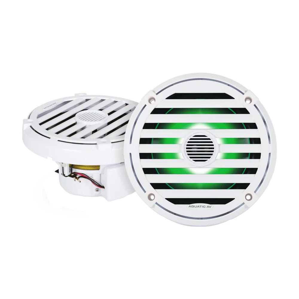 Aquatic AV ELITE 6.5" RGB Speakers - White - Pair [EL423] - Houseboatparts.com