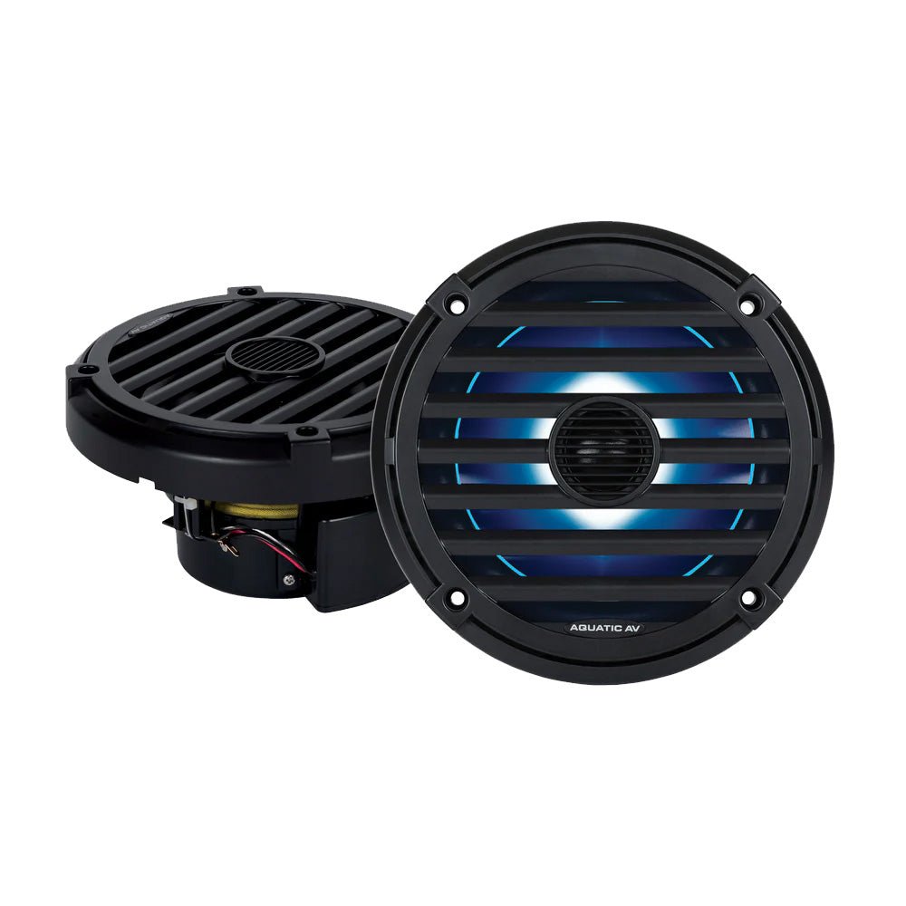 Aquatic AV ELITE 6.5" RGB Speakers - Black - Pair [EL424] - Houseboatparts.com
