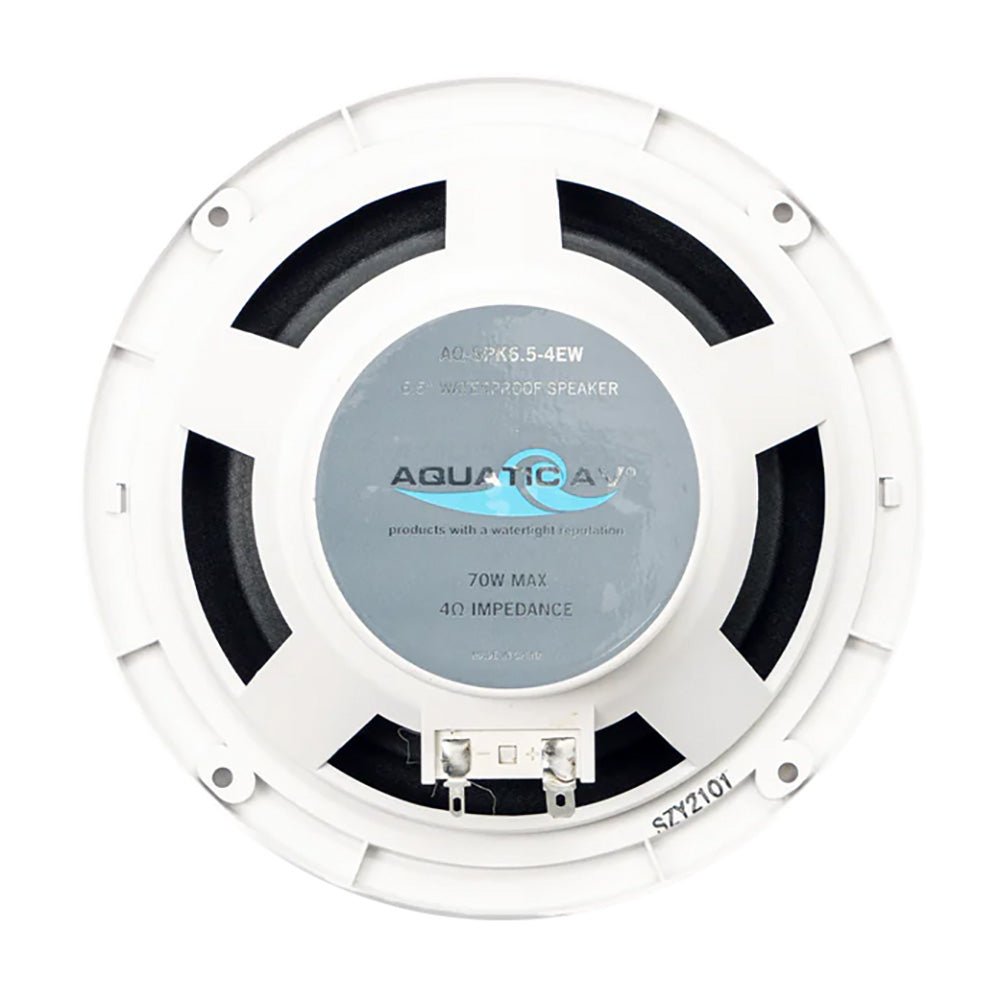 Aquatic AV 6.5" Economy Speakers - White - Pair [EC121] - Houseboatparts.com